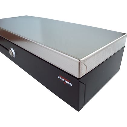 Flip-top FT-460C2 - s kabelem, se zamykacím krytem, NEREZ víko, černá  EKN0009 4