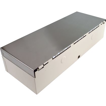 Flip-top FT-460C3 - s kabelem, se zamykacím krytem, NEREZ víko, bílá  EKN0010 5