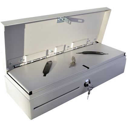 Flip-top FT-460C4 - s kabelem, se zamykacím krytem, bílá  EKN0011 2