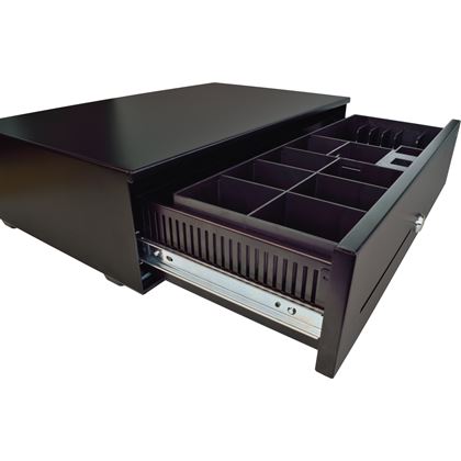 Pokladní zásuvka SK-500C - s kabelem, pořadač 6/8, 9-24V, černá  EKN0110 4