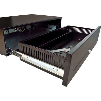 Pokladní zásuvka SK-500C - s kabelem, pořadač 6/8, 9-24V, černá  EKN0110 5