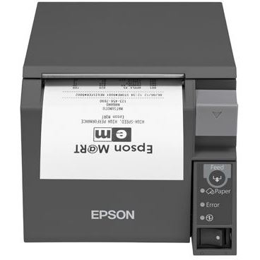 Tiskárna EPSON TM-T70II, USB + serial (RS-232), tmavě šedá