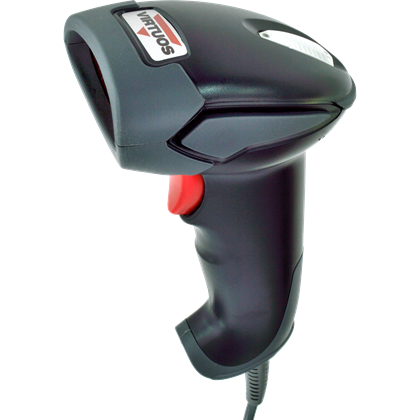 Laserová čtečka Virtuos HT-900A, USB, stojánek, černá  EH02G0004 2