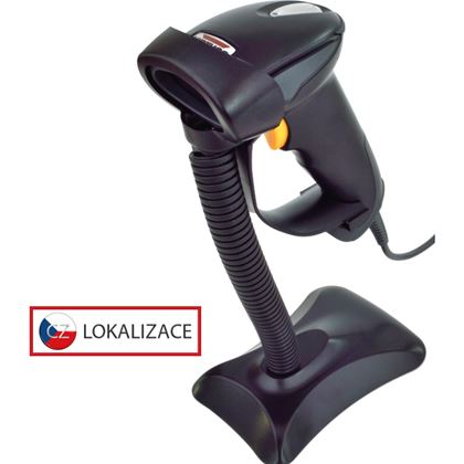 CCD čtečka Virtuos HT-310A, USB, stojánek, černá