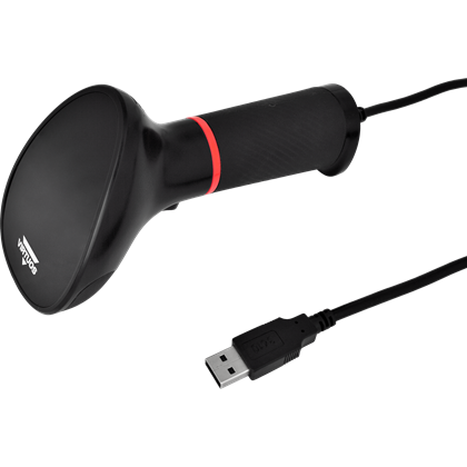 CCD 2D čtečka Virtuos HT-855A, USB, stojánek, černá  EHE0004 3