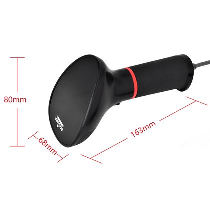 CCD 2D čtečka Virtuos HT-855A, RS-232, stojánek, černá  EHE0006 5