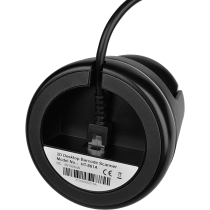 CCD 2D čtečka Virtuos HT-861A, stacionární, USB, černá  EHE0009 4