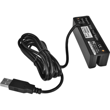 Třístopá čtečka magnetických karet MSR-100A, USB-COM, černá  EIE0003 2