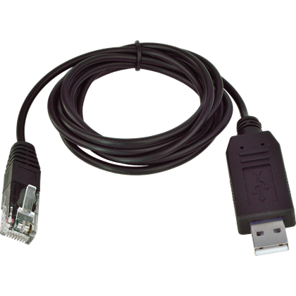 Datový kabel RJ45 - USB pro USB LCD displej, 1,5 m, černý
