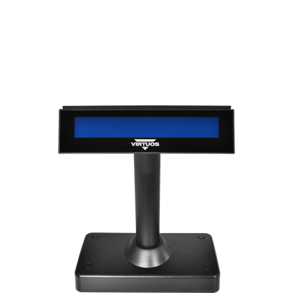 Oboustranný LCD zákaz. displej Virtuos FL-730MB 2x20, serial, černý  EJG0004 4