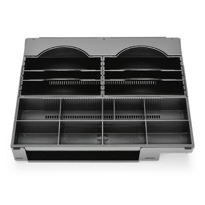 Plastový EURO pořadač na peníze pro C410/C420/C430, přihrádky na bankovky