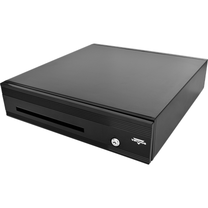 Pokladní zásuvka C425D-Luxe - kulič. pojezdy, kabel, 9-24V, černá  EKN0117 2