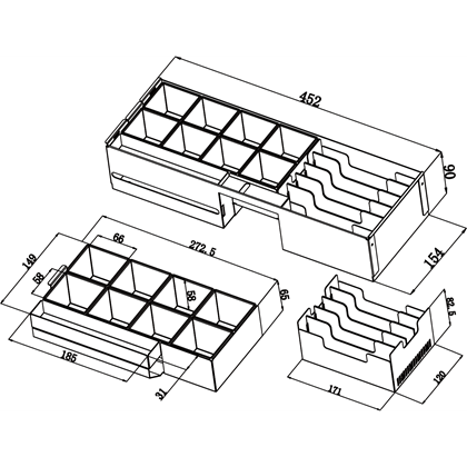Kovový pořadač s výměnnými mincovníky 6/8 pro FT-460xx, SK-500  EKN9012 4