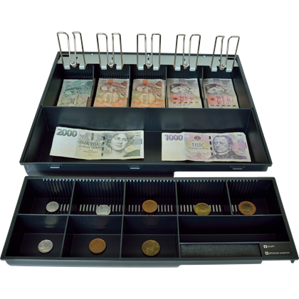 Plastový pořadač na peníze pro C425, kovové držáky bankovek  EKN9020 2