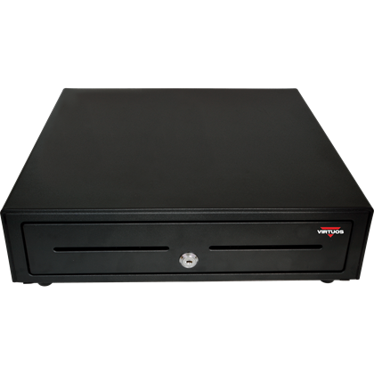 Pokladní zásuvka S-410C - s kabelem, pořadač 4/8, 9-24V, černá  EKO0104 2