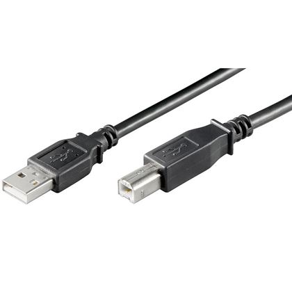 Kabel USB 2.0, A-B, 3 m, černý