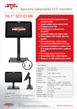 10,1" LCD barevný zákaznický monitor SD1010R