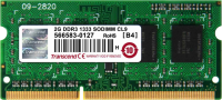 Paměťový modul Transcend SO-DIMM 2 GB DDR3 1333 MHz 1Rx8 CL9 