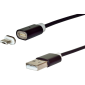 Datový kabel micro USB, magnetický, nabíjecí, 1,8 m - 1/4