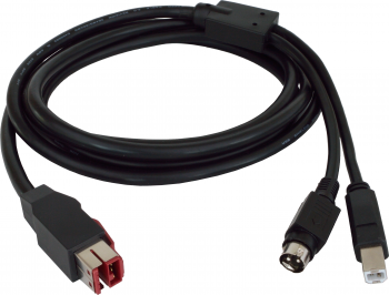 Napájecí 24V USB-B kabel pro připojení tiskárny k AerPOSu, 2 m 