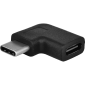 Redukce PremiumCord USB 3.1 C/male - C/female zahnutý konektor 90° - 1/4