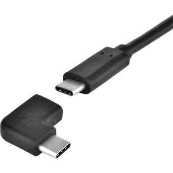 Redukce PremiumCord USB 3.1 C/male - C/female zahnutý konektor 90°  - 2