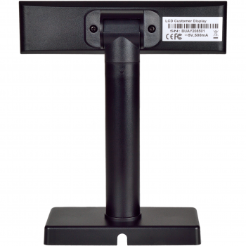 LCD zákaznický displej Virtuos FL-2026MB 2x20, serial (RS-232), černý  - 3