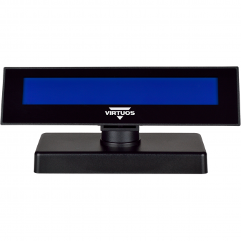 LCD zákaznický displej Virtuos FL-2026MB 2x20, USB, černý  - 6